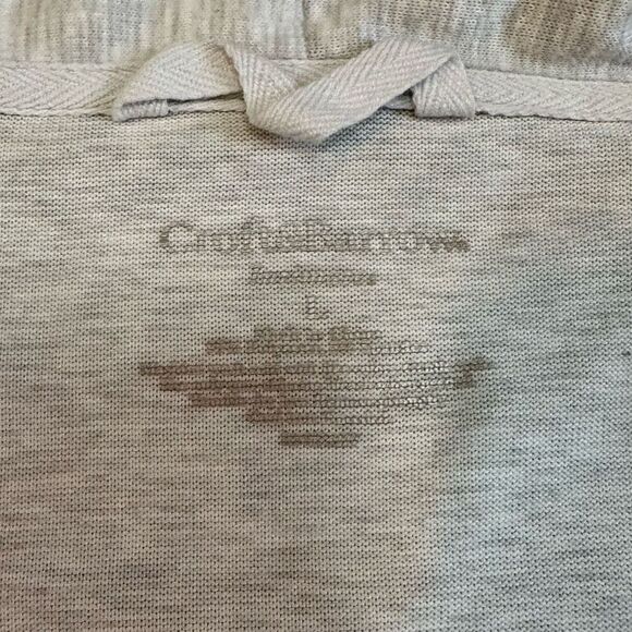 Croft and Barrow Light Gray Open Front Cardigan Sweater Women size Large - Picture 8 of 11